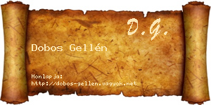 Dobos Gellén névjegykártya